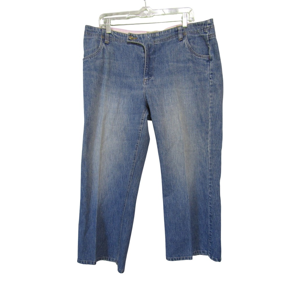 Route 66 Straight Leg Jeans Womens 18 Blue Relaxed Fit Denim 100% Cotton